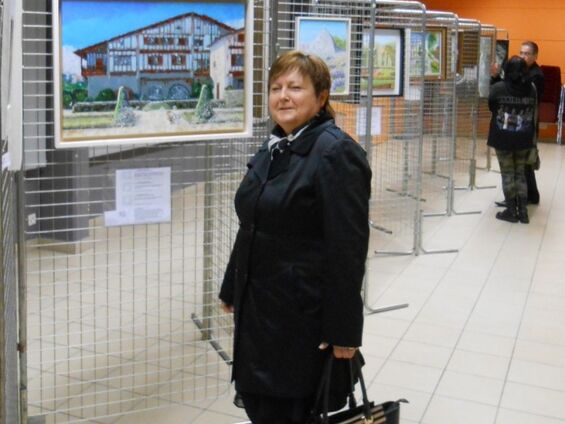 Expo des peintres Fresnois; Béatrice Descamp, Conseillère Départementale